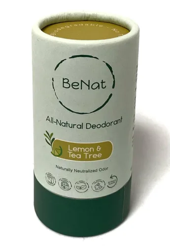 Miniatura 7 de BeNat Desodorante natural para mujeres y hombres, árbol de té sin bicarbonato de sodio, sin aluminio, sin gluten y sin crueldad, protección duradera