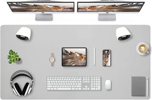 Miniatura 69 de Bloss Almohadilla de escritorio de cuero y reposamuñecas para teclado, alfombrilla grande para mouse + almohadilla para teclado + soporte de muñeca