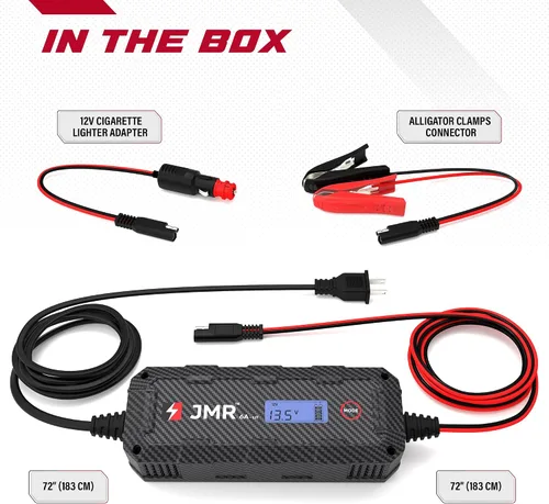 Miniatura 8 de Cargador de batería JMR para Polaris Slingshot Ranger RZR Xpedition General Sportsman todos los modelos, cargador de goteo, acondicionador