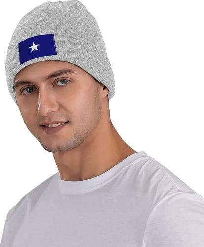 Miniatura 5 de Bonnie Blue Flag Beanie Hat for Men Women Warm Cozy Knit Skull Cap Acrylic Winter Hats