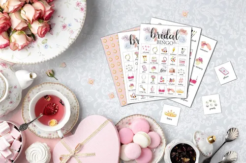 Miniatura 4 de Cartas de bingo para boda, juego de despedida de soltera para 24 jugadores, juegos de fiesta de boda/despedida de soltera para actividades
