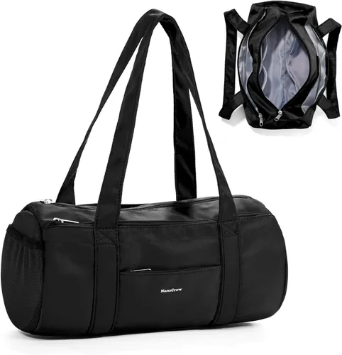 Mini bolsa de lona pequeña de 13.78 pulgadas, bolsa de gimnasio ligera de mano para mujer, viajes, deportes, salidas diarias fáciles, 13.78 x 6.7 x