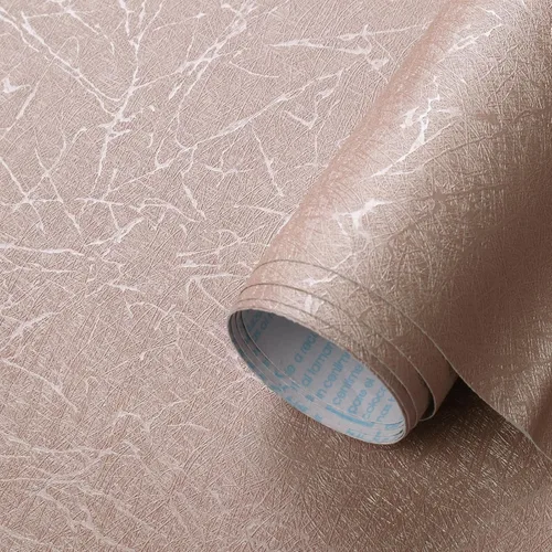 Miniatura 7 de GloryTik Papel tapiz de seda azul claro para despegar y pegar, papel de contacto blanco en relieve, autoadhesivo, extraíble, papel tapiz texturizado