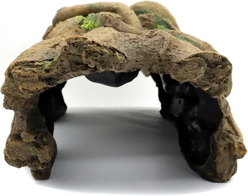 Miniatura 3 de JIHAQUA Decoración de Terrario de Corteza de Resina para Acuario, Escondite para Lagarto, Serpiente o Reptil, Cueva de Escondite para Lagarto, Araña