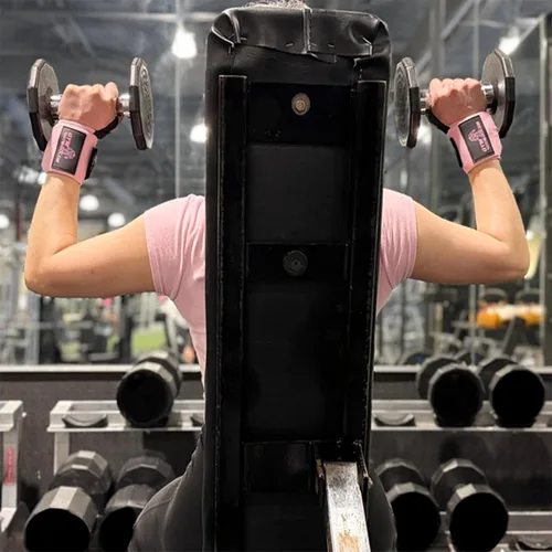 Miniatura 4 de Muñequeras – Envolturas de soporte premium de 18 pulgadas con lazo para el pulgar para levantamiento de pesas, culturismo y crossfit (1 par)