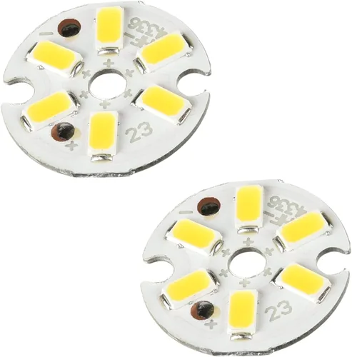 Miniatura 4 de Othmro 4 bombillas LED de chip de 300 mA de 3 W, 9-11 V, súper redonda, bombilla de chip LED, dispositivos montados en superficie, focos de luz