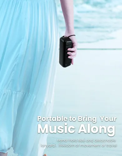 Miniatura 4 de LENRUE Altavoz Bluetooth, altavoces inalámbricos portátiles con TWS, 12 horas de reproducción, sonido claro para el hogar, viajes y exteriores