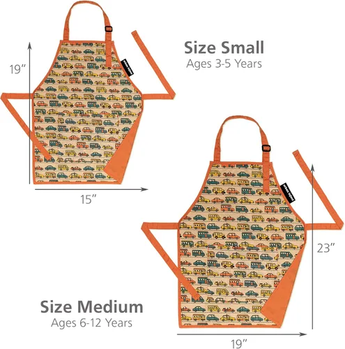 Miniatura 3 de Urban Infant Delantal Pequeño Ayudante para Niños - Delantal para Cocinar, Arte y Jardinería Infantil - Gran Regalo para Niños Pequeños y Niñas