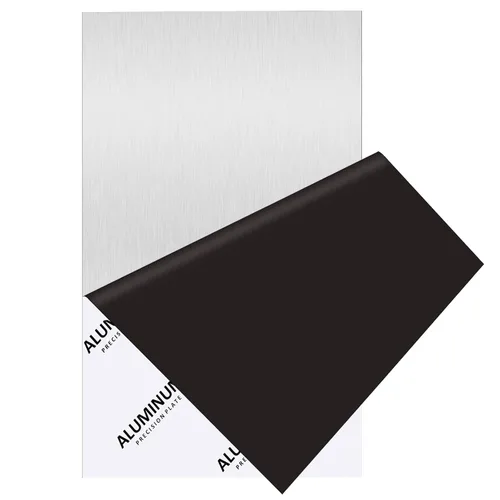 Miniatura 7 de 2 piezas de chapa de aluminio 6061, placas de aluminio resistentes de 12 x 16 x 1/8 pulgadas de grosor con película protectora, placa de aluminio