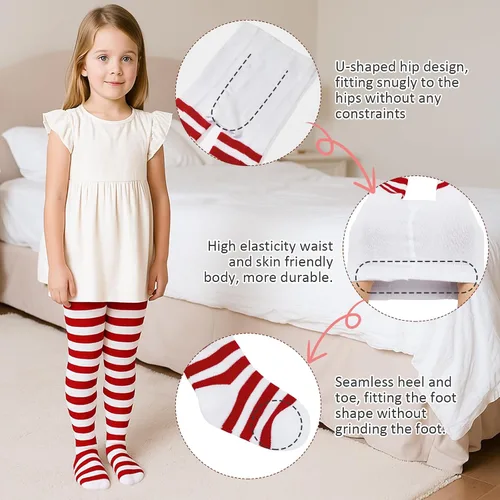 Miniatura 46 de American Trends Leggings para bebé, medias de punto para niñas y niños pequeños, leggings de punto de invierno