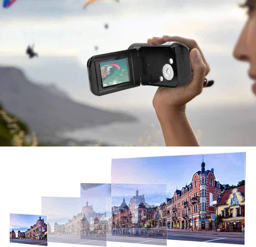 Miniatura 6 de Videocámara digital para niños – Cámara de video HD con zoom digital 16X con pantalla LCD TFT de 2 pulgadas, grabadora de video portátil para niños