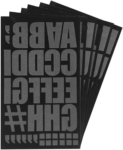 Miniatura 6 de Magfok Letras termoadhesivas de transferencia de 2 pulgadas, 18 hojas (negro)