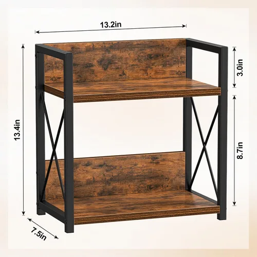 Miniatura 7 de Giikin Organizador de encimera de cocina, organizador de especias de 2 niveles para despensa, estante de encimera de cocina, organizador de estación