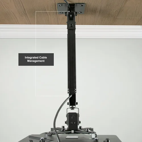 Miniatura 6 de VIVO Soporte de montaje para proyector de techo de pared ajustable universal, proyección de longitud extensible, negro, MOUNT-VP06B