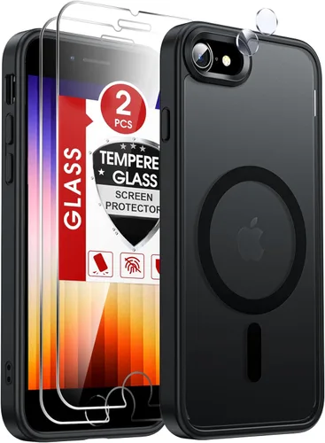 Miniatura 59 de LeYi Funda para iPhone XR: con protector de pantalla X2 + 2 funda para cámara [compatible con MagSafe] Funda protectora magnética i iphoneXR
