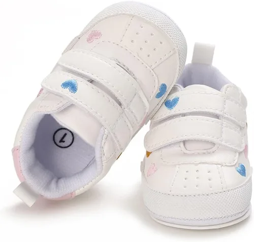 Miniatura 2 de Clowora Zapatos para bebés niños y niñas, suela de goma antideslizante, zapatos de cuna para recién nacidos, mocasines planos.