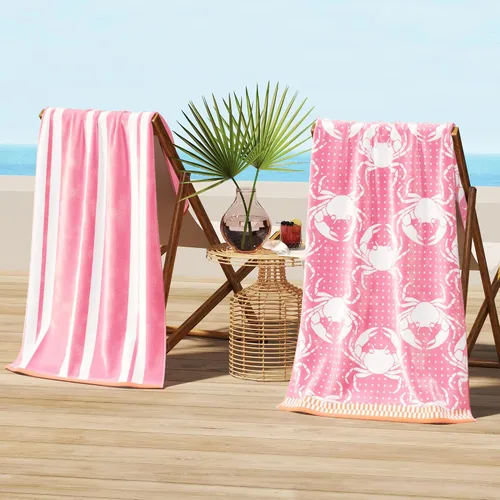 Miniatura 7 de Great Bay Home Toallas de Playa 100% Algodón Paquete de 2 Toallas de Piscina de 30 x 60" Azul Marino para Adultos y Niños Toallas Absorbentes