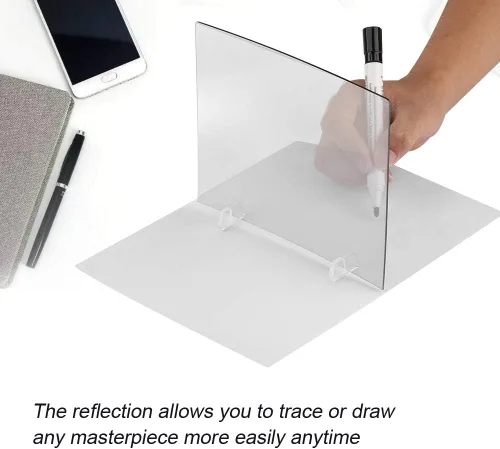 Miniatura 2 de Simlug Tablero de seguimiento óptico portátil, proyector de dibujo IP65, un espejo mágico para estudiantes, adultos, artistas, principiantes