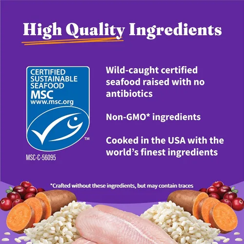 Miniatura 7 de Halo Holistic, comida de gato con fórmula de pescado blanco capturado en la naturaleza, alimento seco con granos saludables, para el apoyo al