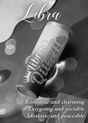 Miniatura 3 de Regalos del zodiaco Onebttl para mujeres, mejores regalos de cumpleaños para amigas, vaso de 20 oz de acero inoxidable, logotipo grabado en negro