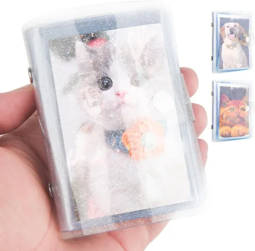 Miniatura 11 de Paquete de 2 mini álbumes de fotos con una sola mano para todas las cámaras Fujifilm Instax Mini/tarjeta fotográfica Kpop/Polaroid Snap SnapTouch
