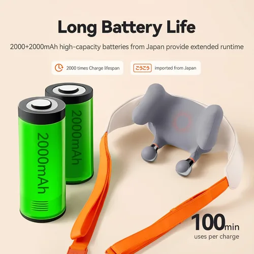 Miniatura 5 de IKEEPFIT Masajeador de cuello inalámbrico con calor, masajeador de hombro para aliviar el dolor de tejido profundo, MagicSide 3.0 [2025 innovador]