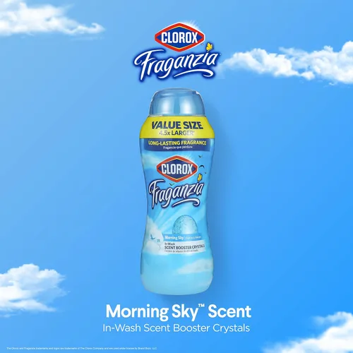 Miniatura 2 de Clorox Fraganzia Cristales Potenciadores de Aroma para Ropa con Fragancia Cielo Matutino - Perlas Aromáticas Perfumadas para el Lavado que Dejan