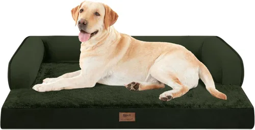 Miniatura 108 de Cama ortopédica impermeable para perros pequeños, cama para perros de tamaño mediano, cómoda cama para mascotas y gatos con lados, funda extraíble