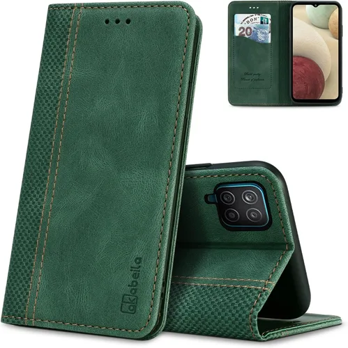 Miniatura 40 de AKABEILA Para Samsung A5 2017 Cartera Funda de Tarjeta de Crédito Titular Cierre Magnético Kickstand PU Cuero A Prueba de Golpes Flip Folio Libro