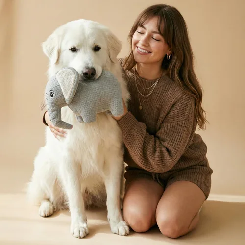 Miniatura 4 de Juguetes para perros Animal de peluche de elefante para perros grandes Juguete ecológico para perros jumbo