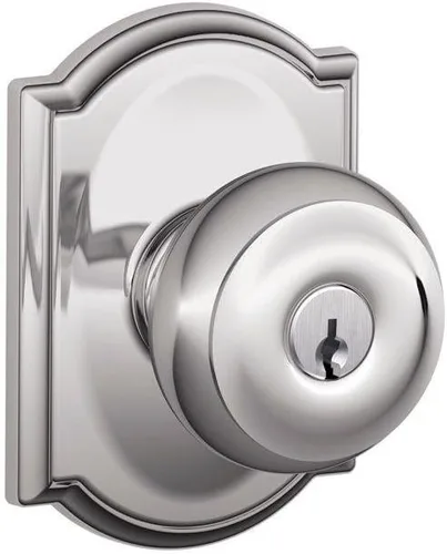 Miniatura 14 de SCHLAGE Lock Company F10GEO625ADD Colección Addison SCHLAGE - Pomo de paso, cromo brillante Cromado brillante