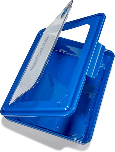 Miniatura 3 de Mr. Bar-B-Q Bandeja para cocinar, transportar y servir para uso en interiores y exteriores, fácil de servir con parte superior transparente extraíble