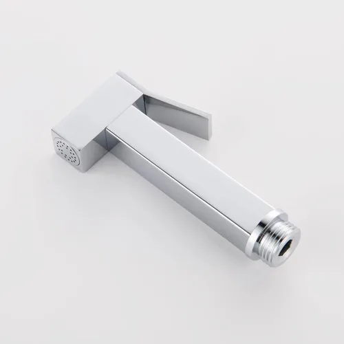 Miniatura 5 de Pulverizador de bidé de mano para agua tibia, bidé cuadrado, pulverizador de mano Shattaf Accesorio de baño para inodoro con válvula mezcladora