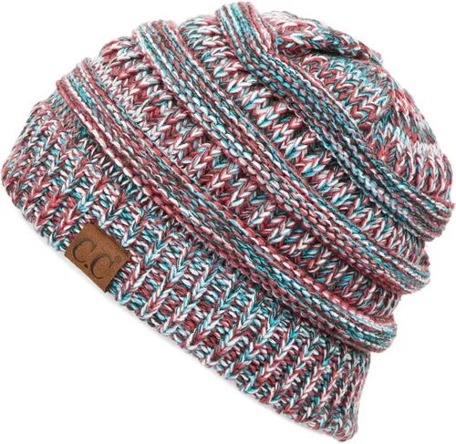 Miniatura 66 de C.C Trendy Warm Chunky Soft Stretch Cable Knit Beanie