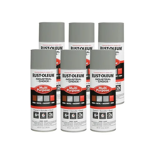 Miniatura 19 de Aerosol de esmalte Rust-Oleum para uso general; envase de 16 onzas líquidas; lata de aerosol, Blanco brillante, 6 BLANCO BRILLO