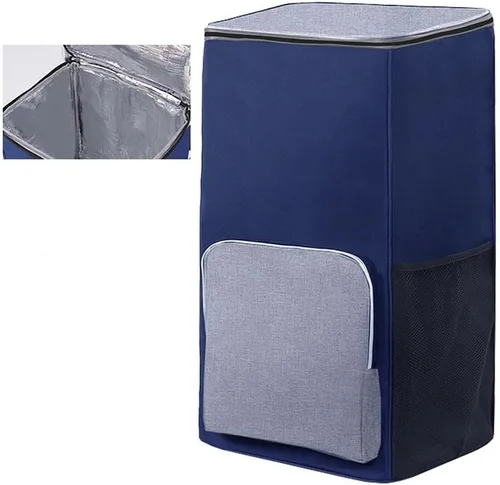 Bolsa de carrito de compras, bolsa de repuesto para carretilla, capa interior de película de aluminio plateado, bolsa de almacenamiento impermeable