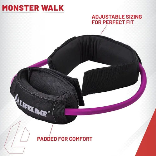 Miniatura 4 de Lifeline Monster Walk - Bandas de resistencia para la parte inferior del cuerpo, puños de tobillo