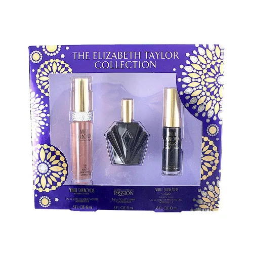 Miniatura 7 de Elizabeth Taylor Fragrance Collection Eau de Toilette - Juego de 3 piezas para mujer (diamantes blancos, pasión, diamantes blancos y rojos)
