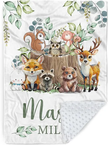 Miniatura 25 de Manta de bebé personalizada para niños, manta de bebé personalizada con nombre, franela suave con respaldo de puntos de doble capa, manta de Rocket