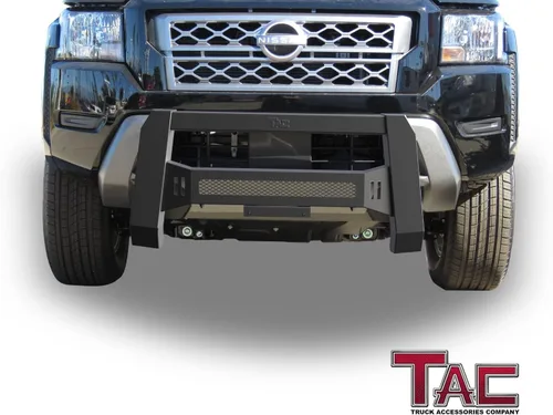 Miniatura 2 de TAC - Barra de defensa modular Predator para 2022-2025 Nissan Frontier camioneta pickup, versión de malla delantera, protector de parachoques