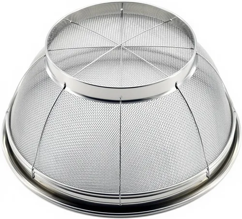 Miniatura 2 de Colador de Malla Fina para Cocina, Tazón de Colador de 4 Quart de Acero Inoxidable para Pasta, Arroz, Fruta, Cestas de Malla Metálica con Base