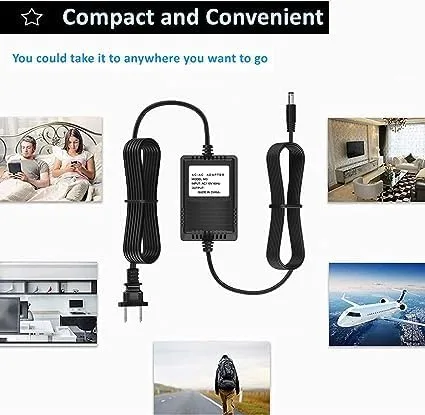 Miniatura 5 de Marg Reemplazo del adaptador de 12V AC/CA para el sótano Watchdog Modelo No. BWS-12A BWS12A BWSP Especial 2500 GPH Caja de batería resistente Reloj