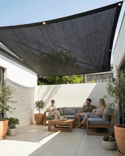 Miniatura 6 de vensovo Red de Tela de Sombra Bloqueador Solar 30% Negra Resistente – Malla de Sombra de Jardín de 10 x 20 Pies para Cubierta de Plantas, 30%