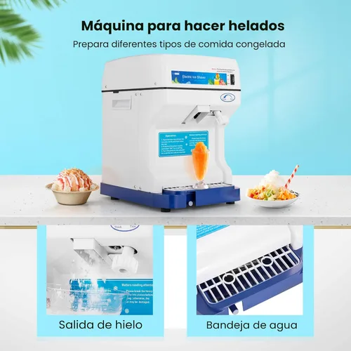 Miniatura 5 de VIVOHOME Máquina eléctrica 265lbs/hr del fabricante del cono de la nieve de la máquina de afeitar de la trituradora de hielo para el uso doméstico
