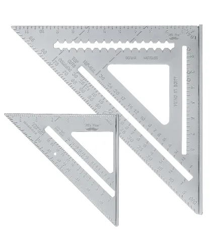 Miniatura 8 de Mr. Pen - Escuadra de Metal, 7 Pulgadas, Escuadra de Aluminio para Carpintería, Herramienta de Escuadra para Carpinteros, Escuadras de Carpintería