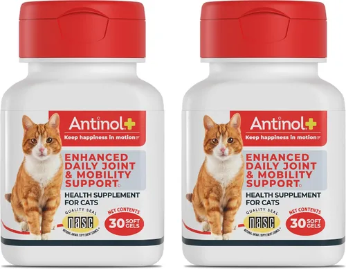 Miniatura 10 de Antinol Plus, Suplemento de movilidad, cadera y articulaciones para gatos, Mejillones de lapa verde y aceite de krill - Suplemento