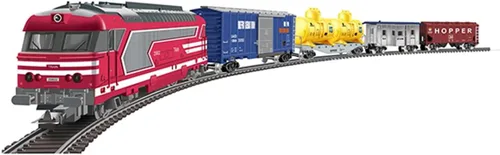 Miniatura 8 de Modelo de tren a escala HO 1/87, modelo de tren de tiempo antiguo 0-4-0, locomotora eléctrica de metal, tren ferroviario con pista de carro, adorno