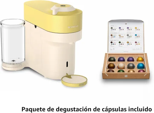 Miniatura 7 de Nespresso Edición Limitada Vertuo Pop+ Cafetera y Máquina de Espresso de De'Longhi, Amarillo Pastel