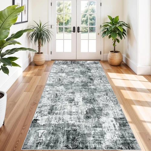 Miniatura 97 de Alfombra antideslizante lavable de 2 x 3 pies - Alfombra suave de pelo bajo para cocina, entrada y dormitorio - Tapete moderno para puerta