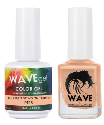 Miniatura 43 de WAVEGEL - Juego dúo de gel y esmalte de uñas a juego - Colección Simplicity - #P109 Blizzard I 0.5 onzas